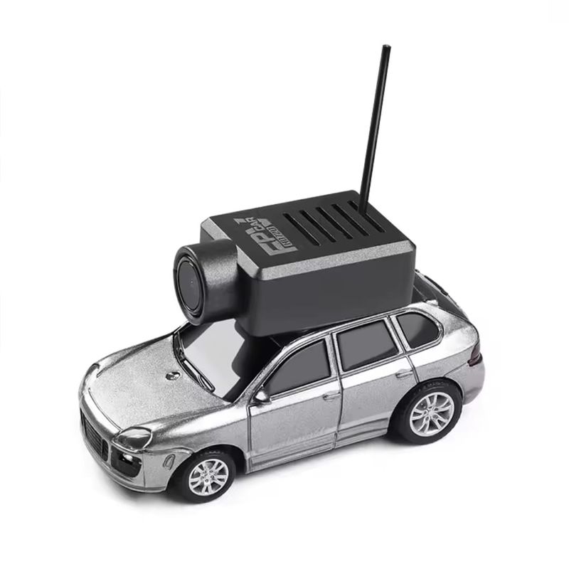 GENERICO - Mini Auto con camara RC escala 1: 64 color Gris