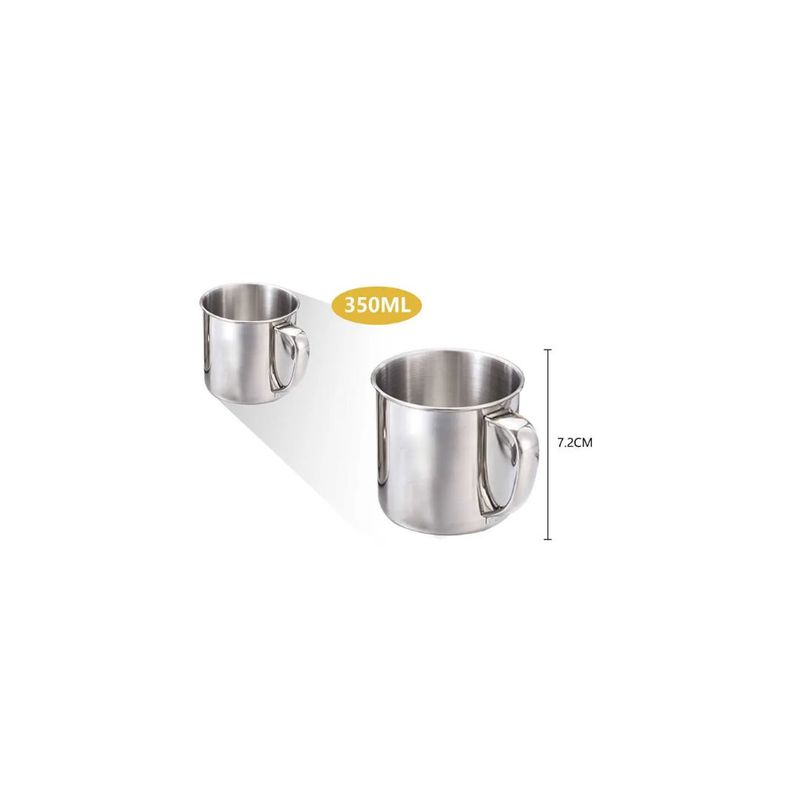 GENERICO - TAZA DE ACERO INOXIDABLE 350ML