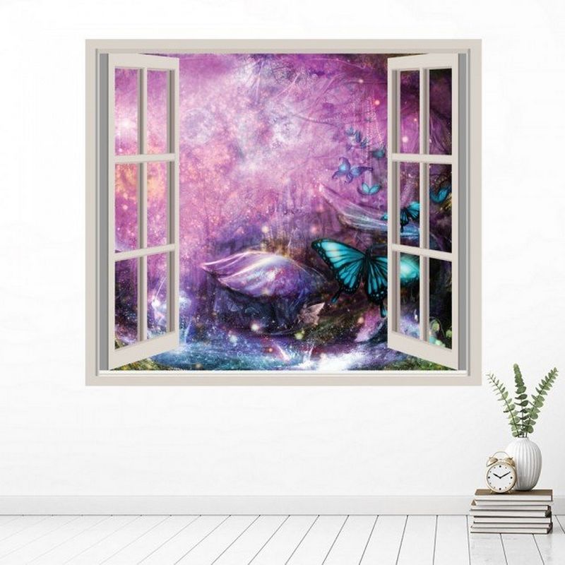 AVERY - Purple Fairy Fantasy 3D Window WS-33732