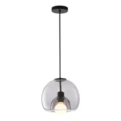 HOME NEAT - Lámpara Colgante de Vidrio 20 cm Vintage - Gris