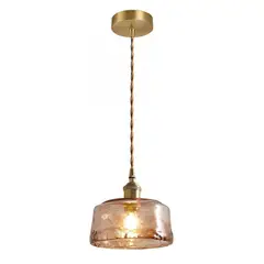 HOME NEAT - Lámpara de Techo Vintage Colgante 16 cm Vidrio