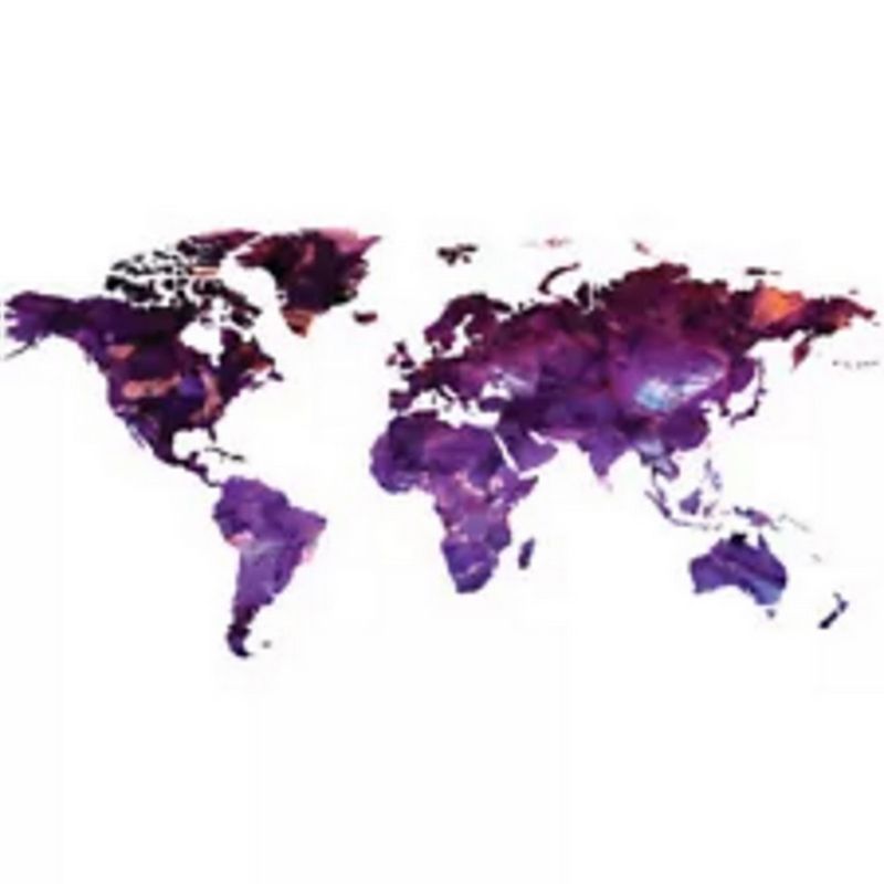 AVERY - Purple World Map Ws-51382