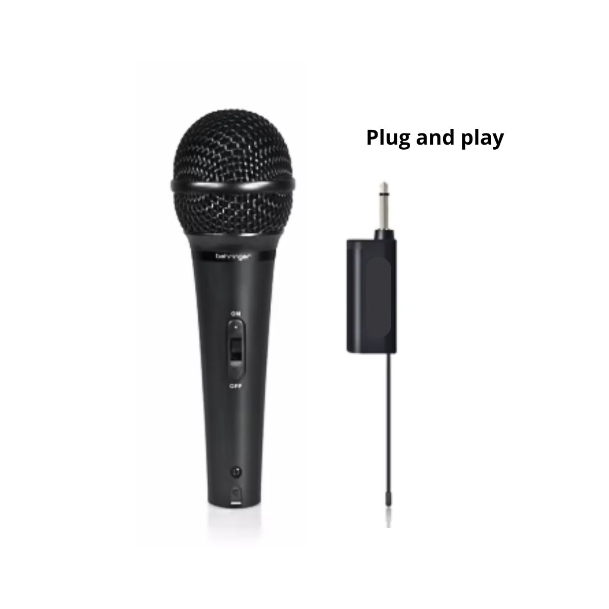 GENERICO - Micrófono Inalámbrico Profesional Dinámico Karaoke Negro