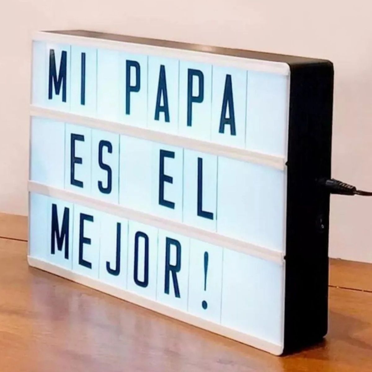 GENERICO - Pizarra A4 Caja De Luz Led Lightbox Con Letras Y Emojis