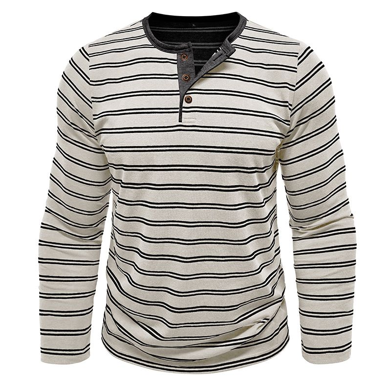 BLWOENS - Polera de manga larga para hombres - Blanco