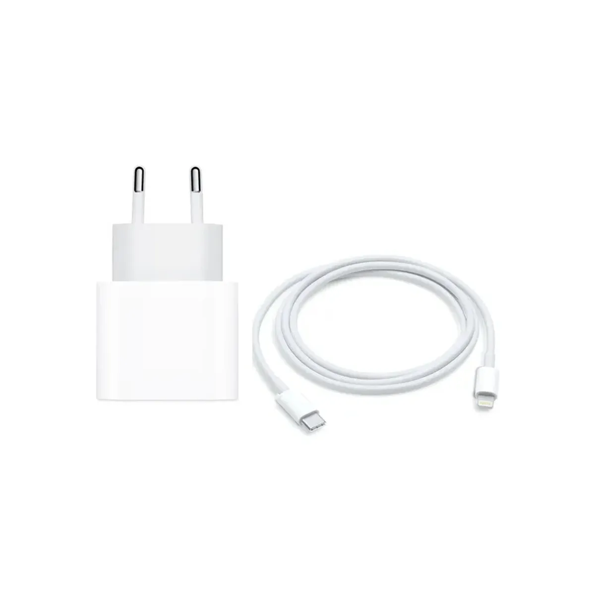 APPLE - Cargador Apple 20w Carga Rápida + Cable Usb-C A Lightning 2 Mt