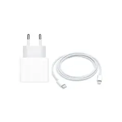 APPLE - Cargador 20w Carga Rápida + Cable Usb-C A Lightning 2 Mt