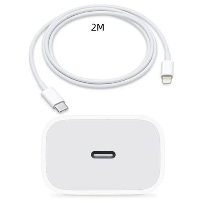 Imagen 2 del producto Cargador 20w Carga Rápida + Cable Usb-C A Lightning 2 Mt