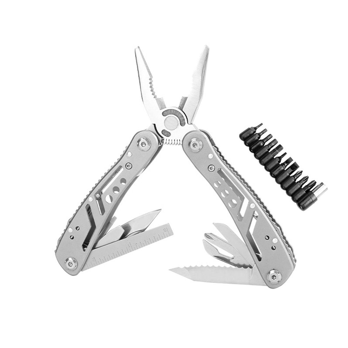 GENERICO - Combinador Multifuncional De Cuchillo Y Alicate De Camping