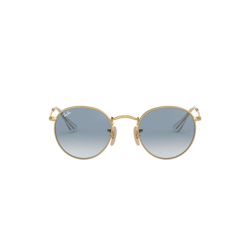 RAY BAN - Lentes de Sol RB3447 Round Metal Legend   Dorado Azul Claro.