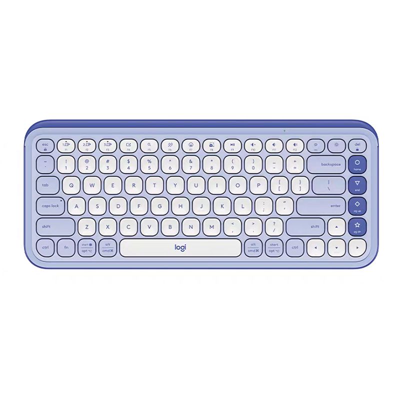 LOGITECH - Teclado Logitech Pop Icon Keys Bluetooth multidispositivo Blanco