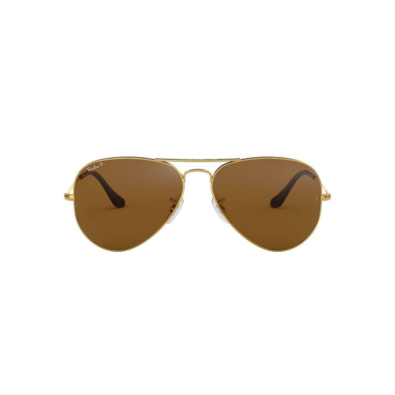 RAY BAN - Lentes de Sol RB3025 Aviator  Dorado Marrón Polarizados