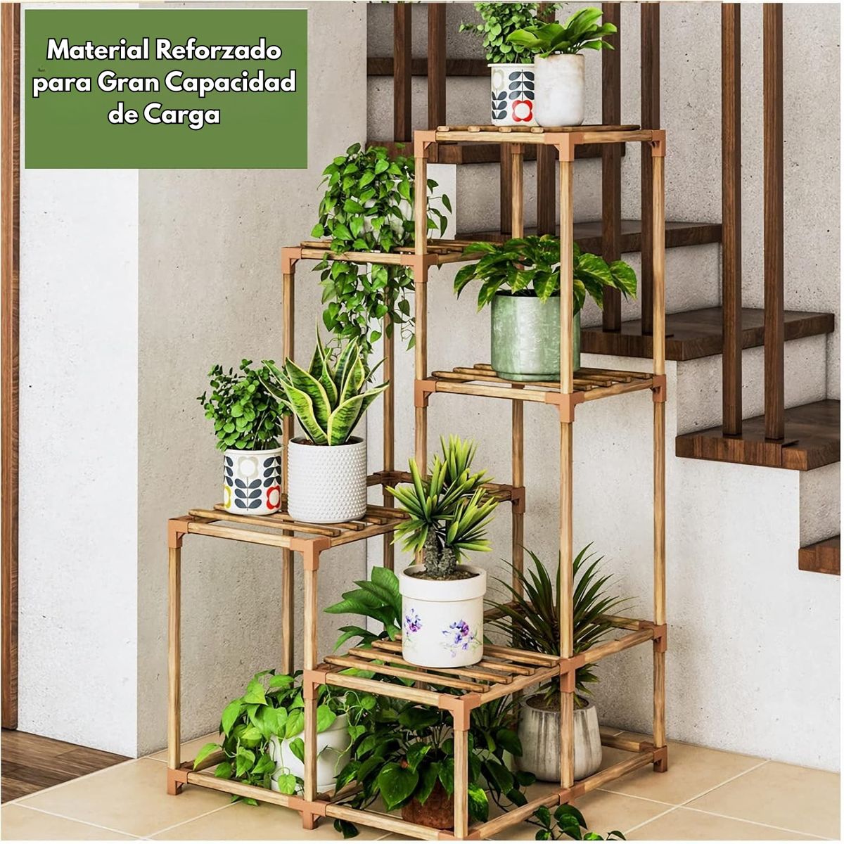 CRUSEC - Estante Para Macetas Soporte De Plantas Huerto Decorativo