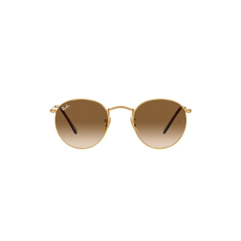 RAY BAN - Lentes de Sol RB3447 Round Metal Legend  Marrón Gradiente Dorado