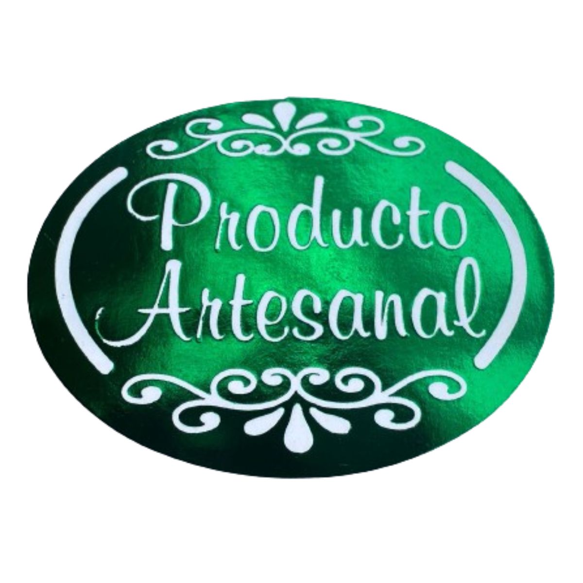 GENERICO - Sticker Producto Artesanal Verde 100un