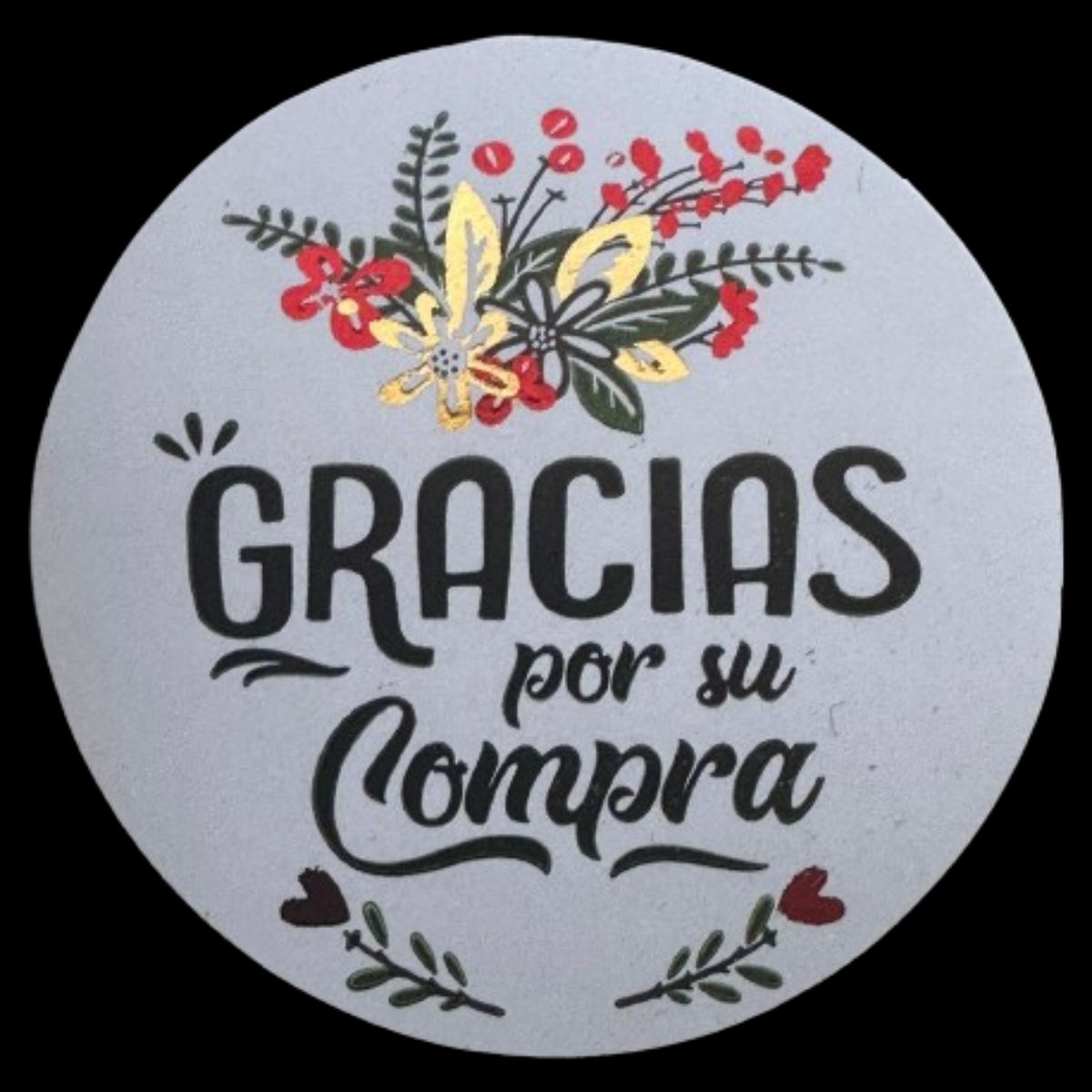 Sticker Gracias por su Compra 38mm 100un, marca GENERICO - Foto Principal