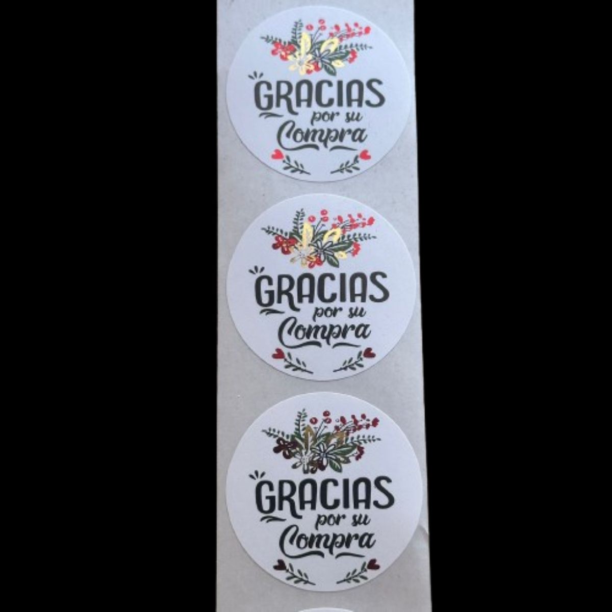 Sticker Gracias por su Compra 38mm 100un, marca GENERICO - Foto 2