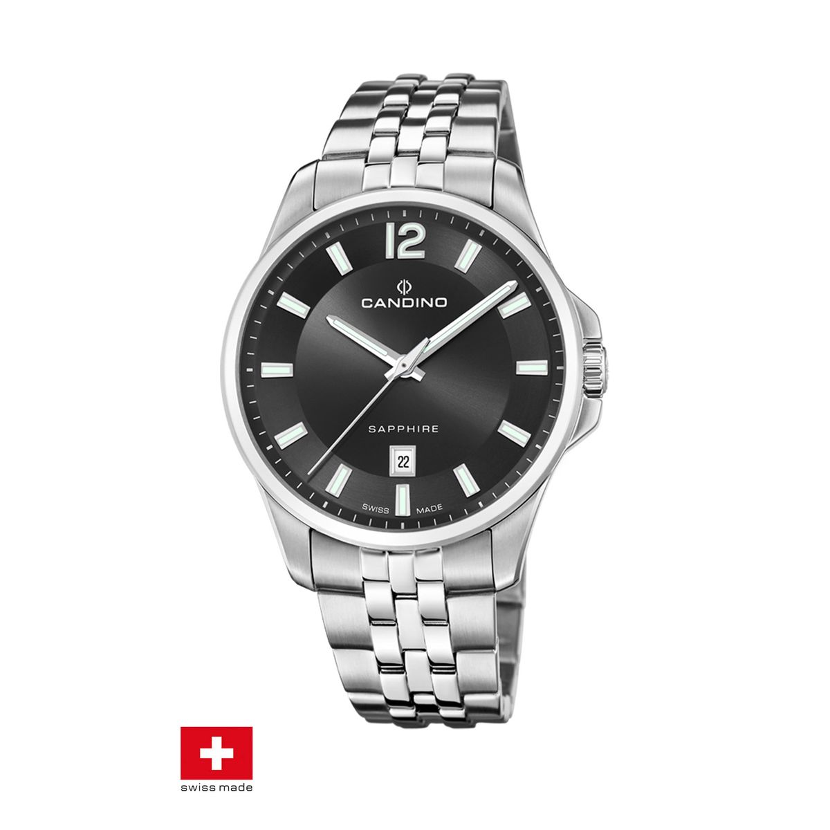 CANDINO - Reloj C4764/4 Candino Swiss Negro Hombre Couples Classic