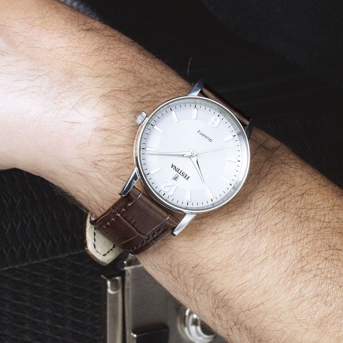 FESTINA - Reloj F20690/2 Festina Blanco Hombre Correa Clasico