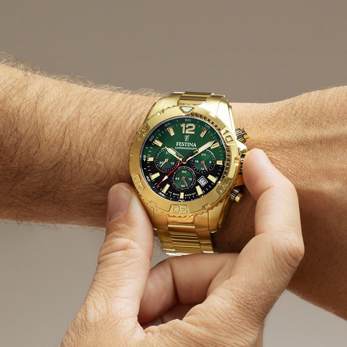 FESTINA - Reloj F20684/3 Festina Verde Hombre Timeless Chronograph