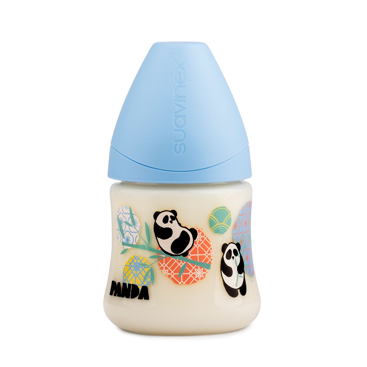 SUAVINEX - MAMADERA 150 ML ANATÓMICA PANDA AZUL
