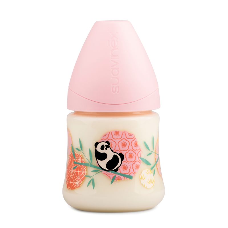 SUAVINEX - MAMADERA 150ML ANATÓMICA LATEX PANDA ROSADO