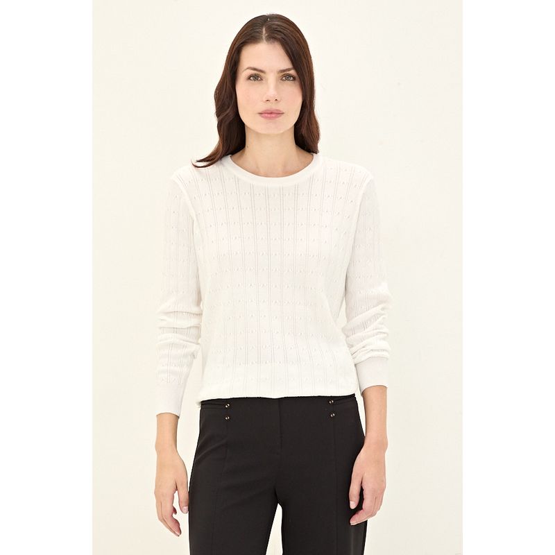 MA GRIFFE - Sweater Crudo Mujer Magriffe
