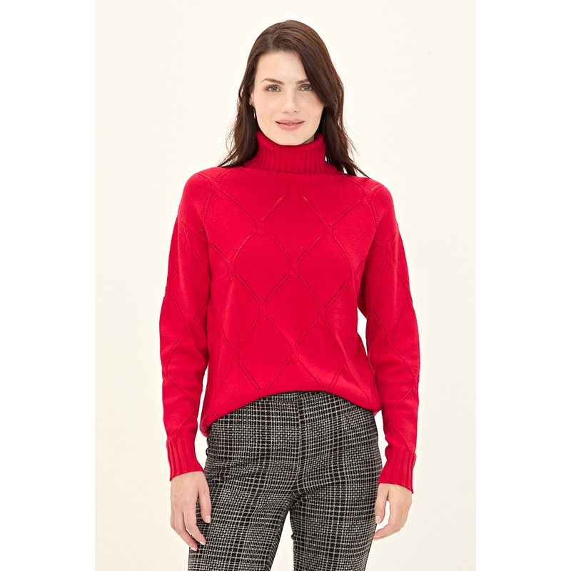 MA GRIFFE - Sweater Rojo Mujer Magriffe