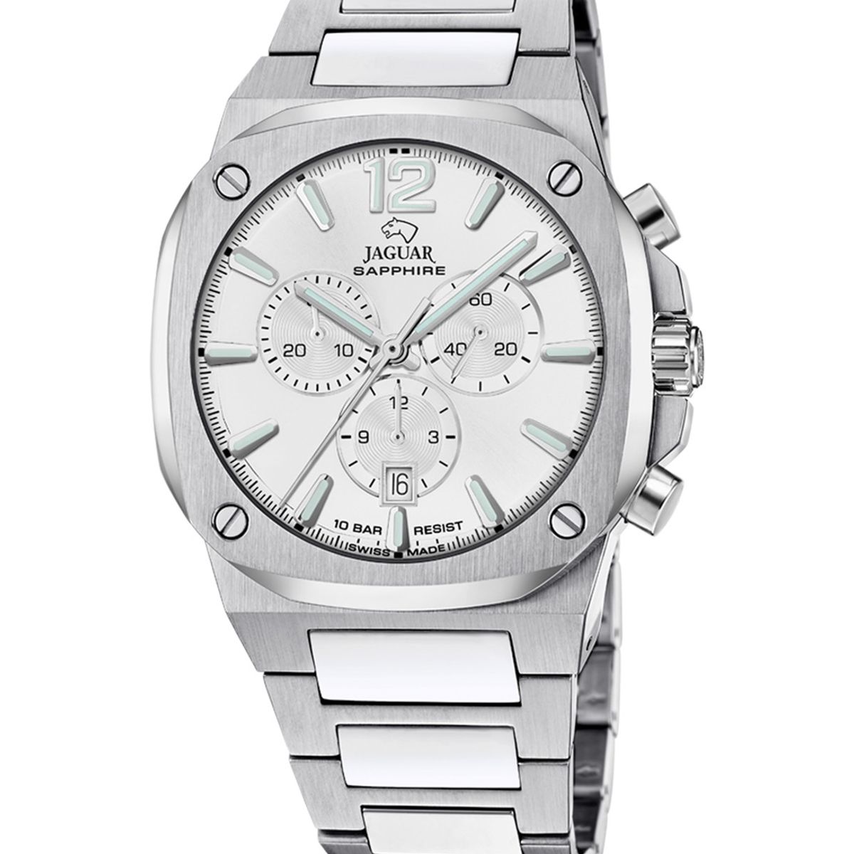 JAGUAR - Reloj J1025/4 Jaguar Swiss Plateado Hombre Rondcarre
