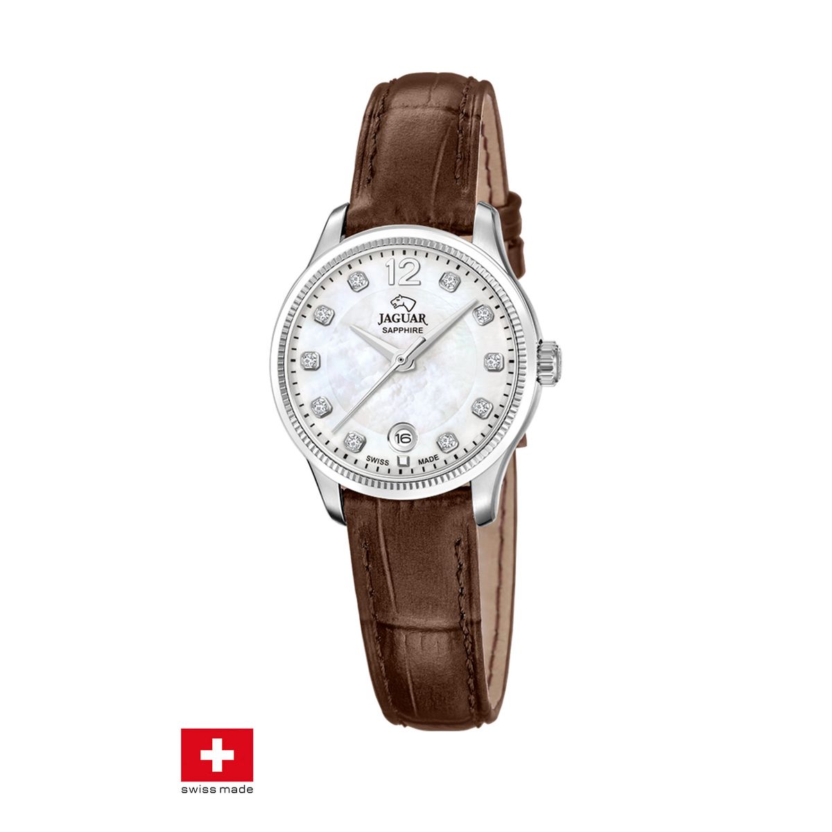 JAGUAR - Reloj J1046/2 Jaguar Swiss Plata Mujer Acamar (Ay-Kuh-Mar)