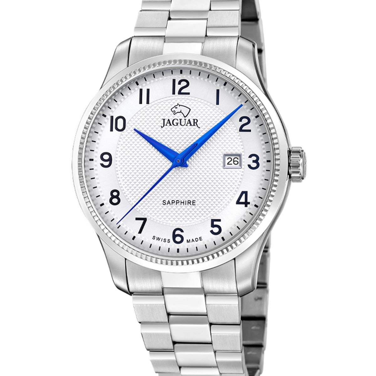 JAGUAR - Reloj J1041/1 Jaguar Swiss Plata Hombre Acamar (Ay-Kuh-Mar)