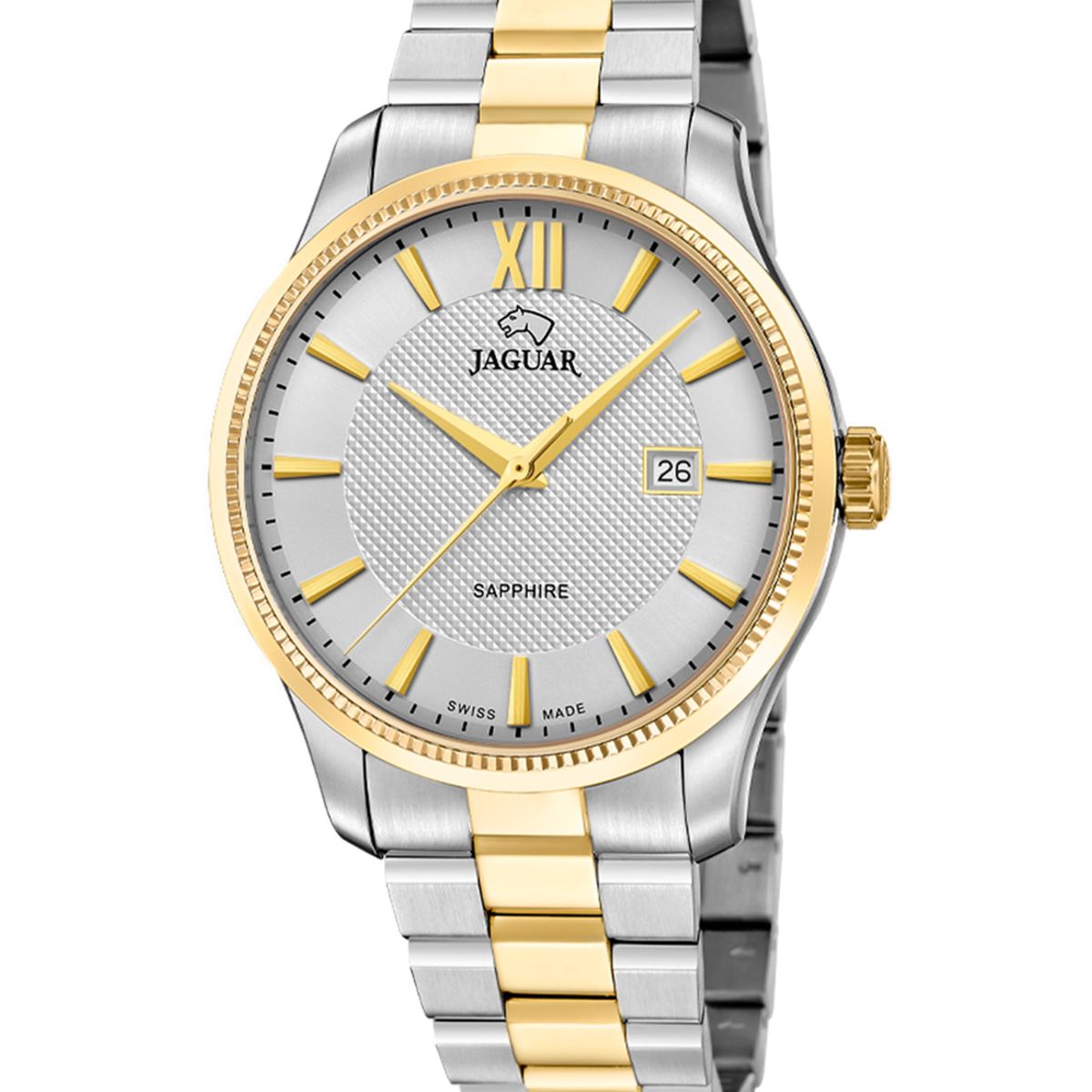JAGUAR - Reloj J1043/1 Jaguar Swiss Plateado Hombre Acamar (Ay-Kuh-Mar)