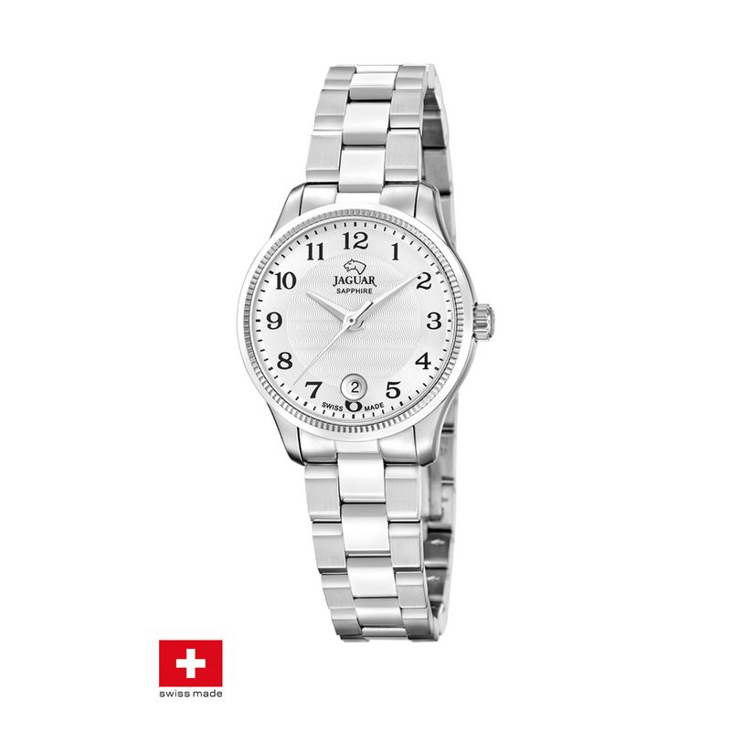 JAGUAR - Reloj J1045/1 Jaguar Swiss Plateado Mujer Acamar (Ay-Kuh-Mar)