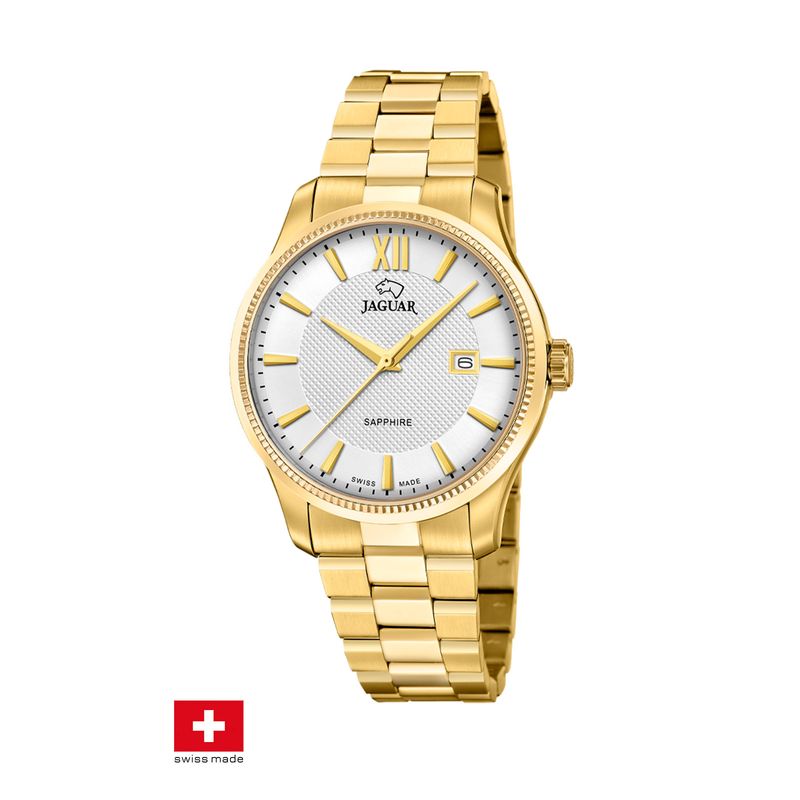 JAGUAR - Reloj J1044/1 Jaguar Swiss Plateado Hombre Acamar (Ay-Kuh-Mar)