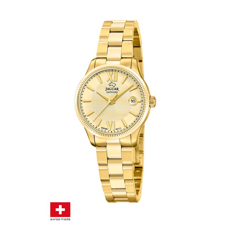 JAGUAR - Reloj J1047/2 Jaguar Swiss Dorado Hombre Acamar (Ay-Kuh-Mar)