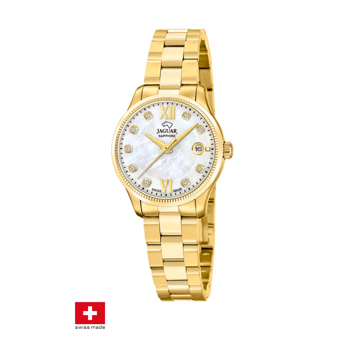 JAGUAR - Reloj J1047/1 Jaguar Swiss Plata Hombre Acamar (Ay-Kuh-Mar)