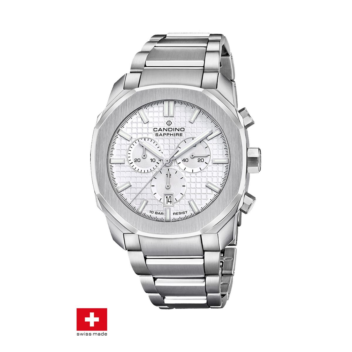 CANDINO - Reloj C4746/5 Candino Swiss Plata Hombre Couple Sport