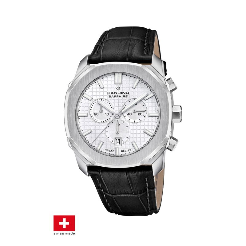 CANDINO - Reloj C4747/5 Candino Swiss Plata Hombre Couple Sport