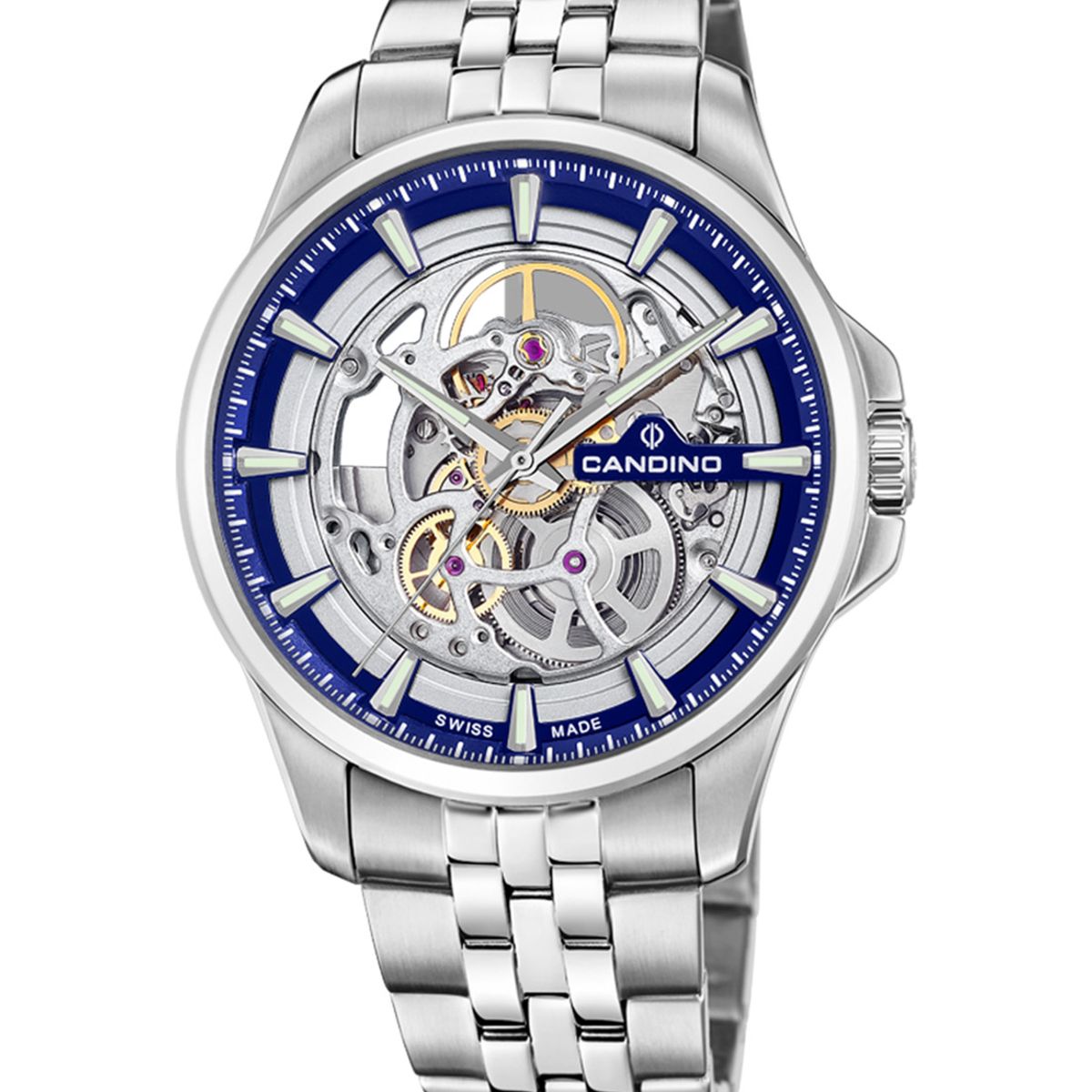 CANDINO - Reloj C4781/1 Candino Swiss Plateado Hombre Automático