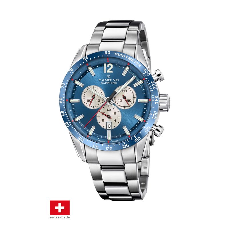CANDINO - Reloj C4757/B Candino Swiss Azul Hombre Gents Classic
