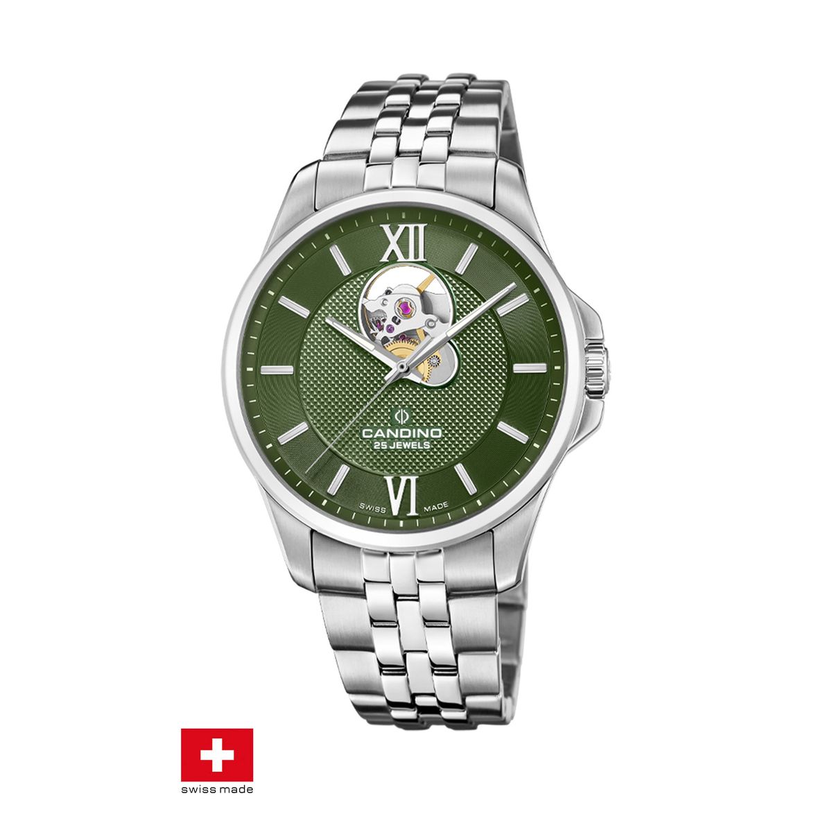 CANDINO - Reloj C4780/5 Candino Swiss Verde Hombre Automático