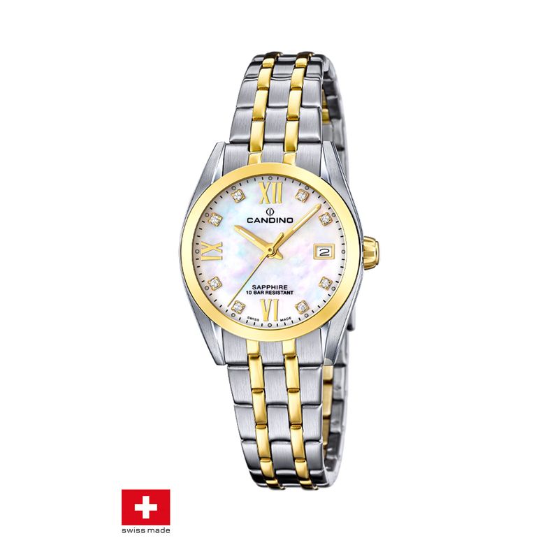 CANDINO - Reloj C4704E Candino Swiss Blanco Mujer Couples Classic