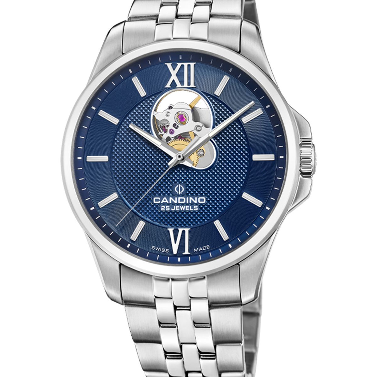 CANDINO - Reloj C4780/4 Candino Swiss Azul Hombre Automático