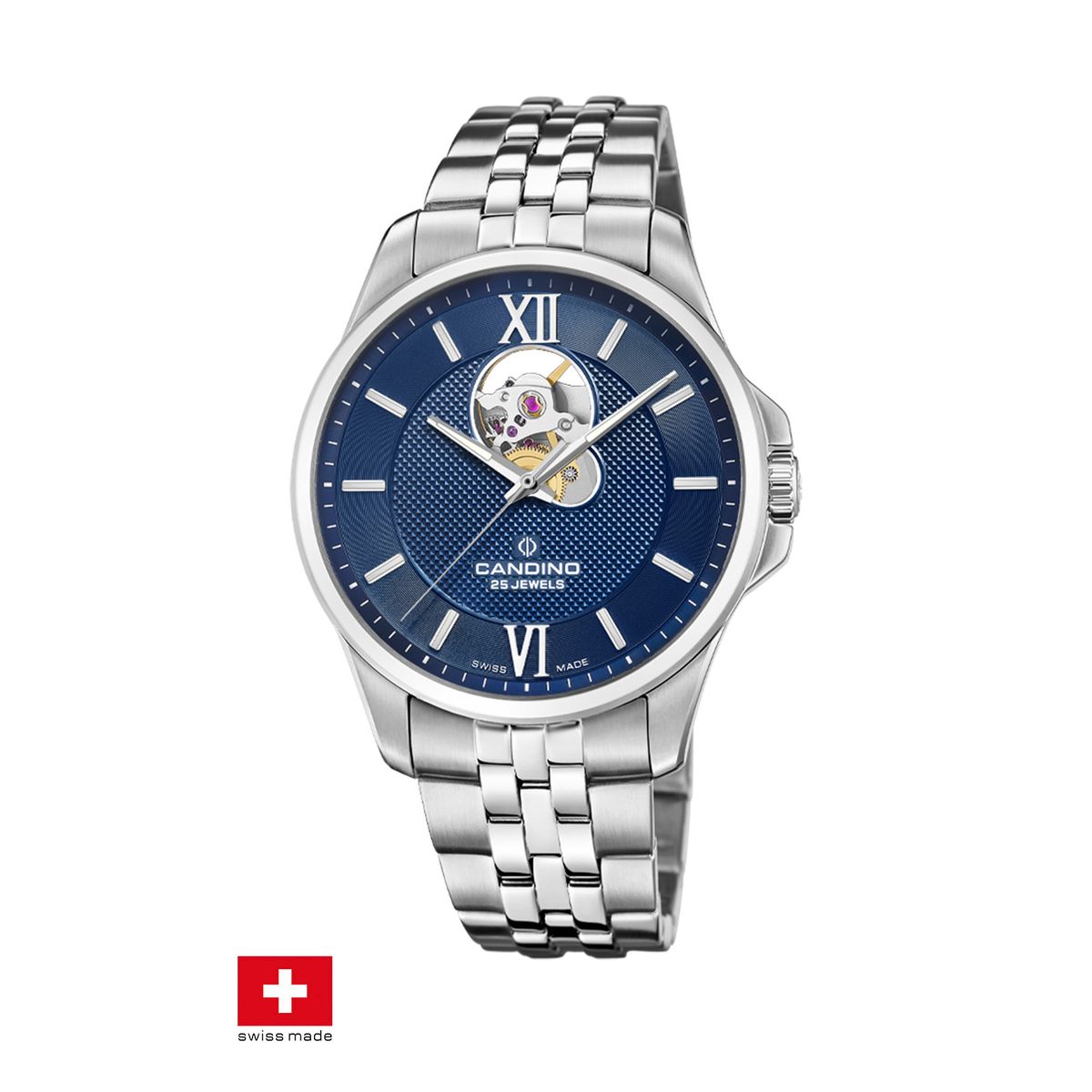 CANDINO - Reloj C4780/4 Candino Swiss Azul Hombre Automático