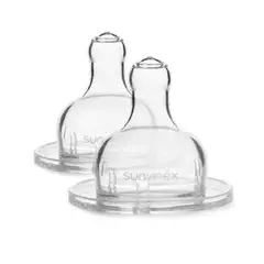 SUAVINEX - REPUESTO TETINA 3P BOCA ANCHA SILICONA 2 UNI
