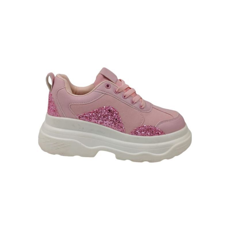 HERIEL - Zapatilla Rosa Plataforma.