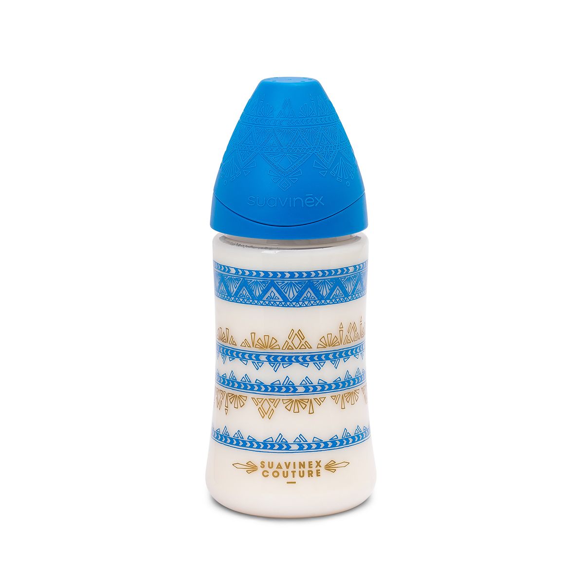 SUAVINEX - MAMADERA 270ML PREMIUM 3P SILICONA AZUL