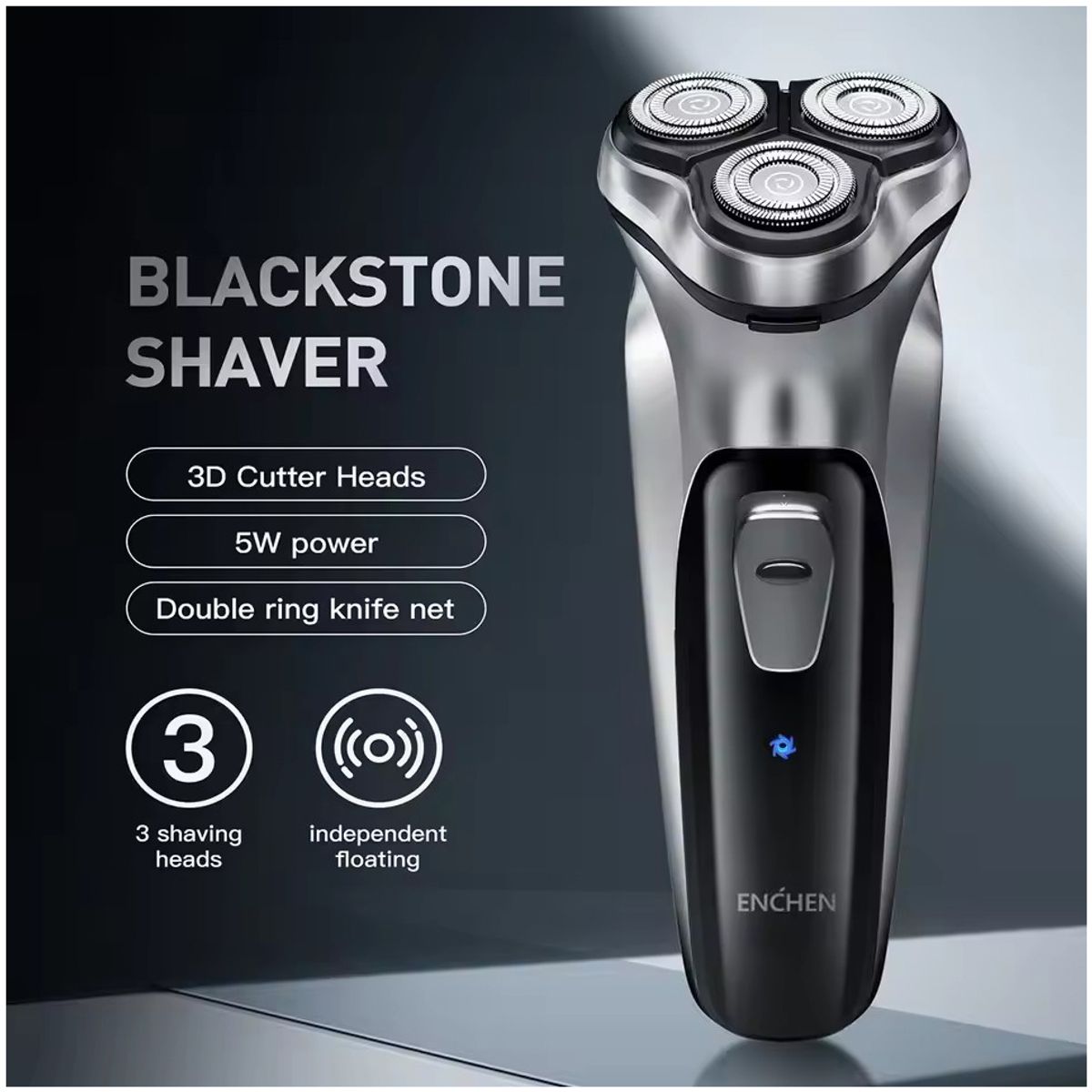 ENCHEN - ENCHEN-afeitadora rotativa con cuchilla flotante 3D