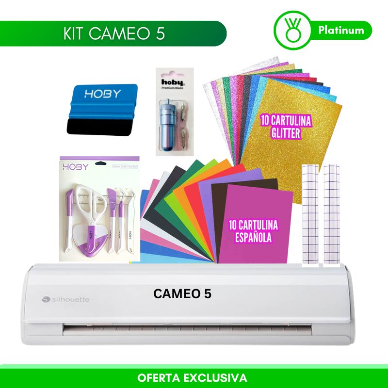SILHOUETTE - Cameo 5 Silhouette plotter + insumos SB4