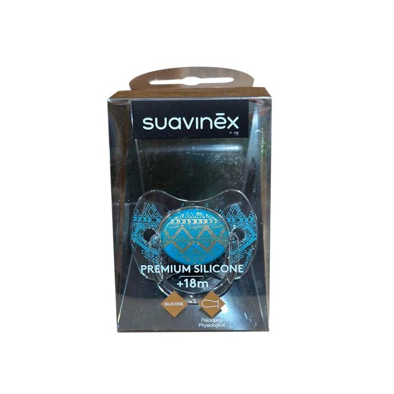 SUAVINEX - Chupete premium fisiológico silicona +18 meses